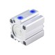 Compact Pneumatic Cylinder, 100mm Bore, 100mm Stroke, Double acting