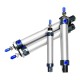 Customized Services Stainless Steel Mini Adjustable Stroke Components Pneumatic Cylinder With 1 Year Warranty