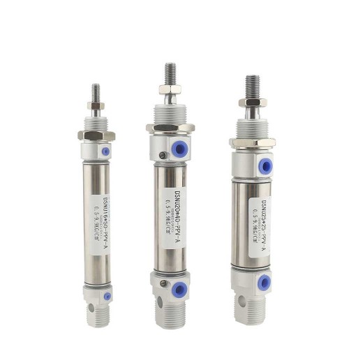 Series Pneumatic Components Stainless Steel Small Cylinders With 1 Year Warranty