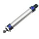 MAL 20mm Bore 25-500 Stoke Single Rod Double Action Aluminum Alloy Small Spring Pneumatic Air Cylinder