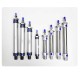 MAL25X25  MAL25X50 MAL25X75 MAL25X100  MAL25X125 MAL25X200  MALD MALJ Aluminum alloy mini pneumatic cylinder