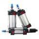 SC100 Customizable 50 Aluminum Provided Standard Pneumatic Double Acting Mini Aluminum Cylinder SC 100 Standard Cylinder