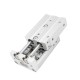 MXS Series Aluminum Pneumatic Air Cylinder With High Precision Piston Rod Smooth For Punching