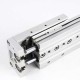 MXS Series Aluminum Pneumatic Air Cylinder With High Precision Piston Rod Smooth For Punching