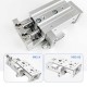 MXS Series Aluminum Pneumatic Air Cylinder With High Precision Piston Rod Smooth For Punching