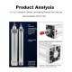 SI Series Double Acting  Silver Aluminum Alloy  Pneumatic Air Standard Pneumatic Cylinder