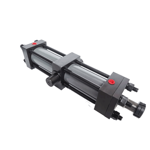 Large linear pneumatic hydraulic cylinder