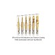 6Pcs Machine Use Metric M3 M10  Combination Combined Drill and Taps Bit Set in Metal Box