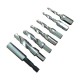 6Pcs Machine Use Metric M3 M10  Combination Combined Drill and Taps Bit Set in Metal Box