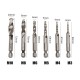 6Pcs Machine Use Metric M3 M10  Combination Combined Drill and Taps Bit Set in Metal Box 200Pcs