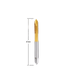 High Quality  M4*0.7mm Taps Machine Titanium Tap Tin Coated Spiral Point Taps