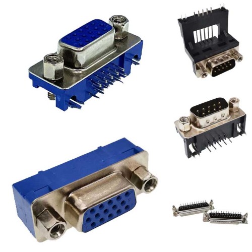 Conector db9 D-SUB 9 pin male female plug DB37 cable RS485 breakout terminals solderless db37 connector female