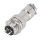 GX25 2-12 Pin Firewall GX Connector GX12/GX16/GX20/GX25/GX30 Environmental Resistant Connector Male/Female GX Aviation Plug