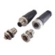 Quick Disconnect M Connector M8 M12 Male Female M Series Aerospace Connector 3/4 PIin M-Series Panel Mount Connector