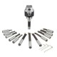 3" Boring Head Set R8 Shank 12 PCS Boring Bars with 3/4" Shank 1pc