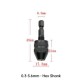 0.3-3.6mm Keyless Drill Chuck Adapter - Hex Shank for Screwdriver & Impact Driver 1PC