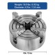 5-Inch 4-Jaw Plain Back Independent Chuck K72-125