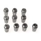 ER16 Collet 10PC SET Plastic Case Ultra Precision 3/64 1/16 3/32 1/8 3/16 7/32 1/4 5/16 11/32 3/8