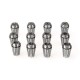 ER20 Collet 12PC SET Ultra Precision 1/16 1/8 5/32 3/16 7/32 1/4 5/16 11/32 3/8 13/32 7/16 1/2