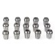 ER25 Collet 15PCS SET Ultra Precision 1/16 3/32 1/8 3/16 7/32 1/4 5/16 11/32 3/8 13/32 7/16 1/2 17/32 9/16 5/8