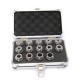 ER25-14PCS(1/8 inch-5/8 inch) Precision Spring Collet  Aluminum alloy box