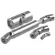 High Precision CNC Custom Telescopic Universal Joint Steel Extendable Universal Coupling with hex shaft 50Pcs