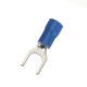 Heat Shrink Socoje Blue Wiring Crimp Butt Fork Terminals Connectors 20pcs