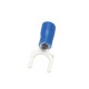 Heat Shrink Socoje Blue Wiring Crimp Butt Fork Terminals Connectors 20pcs