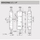 7020022100 Mono-stable valve 5/3 1/4inch (Closed Center)