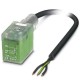 Actuator cable - SAC-3P- 1,5-PUR/BI-1L-R-ES - 1401340