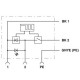 Actuator cable - SAC-3P- 1,5-PUR/BI-1L-R-ES - 1401340