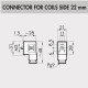 W0970510014 Coil Connector with LED 230VAC