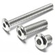 SS304/316 Stainless Steel M4/M5/M6 Hex Socket Chamfered End Flat Head Screw