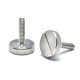 Large Cheese Head Thumb Screws - DIN 653 Stainless Steel 304/316 Slotted and Diamond Knurled