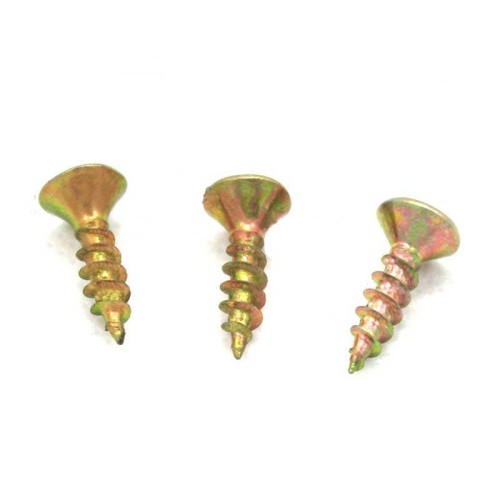 DIN Standard Full Thread Countersunk Head Yellow Zinc Chipboard Screws