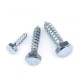 Blue White Zinc Plated DIN 571 Hex Head Lag Screws - 6x40mm for Wood Projects