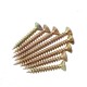 High-Quality Brass Flat Head Trox Drive Chipboard Screws - 28mm for MDF and Chipboard Applications