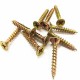 High-Quality Brass Flat Head Trox Drive Chipboard Screws - 28mm for MDF and Chipboard Applications