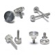 Diamond Knurled Cheese Head with Hollow Collar Thumb Screws - High Quality Resistant to Rust Aluminum