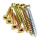 High-Strength 6 Inch Yellow Zinc Coated Chipboard Screws - Countersunk Head for Wood and Chipboard