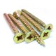 High-Strength 6 Inch Yellow Zinc Coated Chipboard Screws - Countersunk Head for Wood and Chipboard