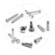 Cheese Head Shoulder Socket Screw - ISO7379 SS304 M6/M8/M10