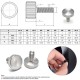 Diamond Knurled Cheese Head Thumb Screws - M1.6-M10 Stainless Steel 304/316 Resistant to Rust