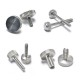 Straight Knurled Cheese Head Thumb Screws - M1-M10 SS304/316 Resistant to Rust