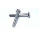 DIN933 Half Thread Nylon Structural Hex Bolt - M2/M4/M5/M6/M8, SS304 Galvanized, Grade 4.8