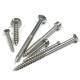 DIN571 Hex Head Wood Screws - M4x25mm / 14x1.5 inch A2/A4 Stainless Steel Deck Screws