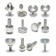 Straight Knurled Small Cheese Head Thumb Screws - Stainless Steel 304/316 M1.6-M6 Resistant to Rust