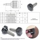 Straight Knurled Raised Cheese Head Thumb Screws - Steel M4, M5, M6, M8