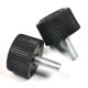 Quick Install High Cheese Head Thumb Screws - Steel M4-M8 Plastic Knurling