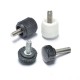 Quick Install High Cheese Head Thumb Screws - Steel M4-M8 Plastic Knurling